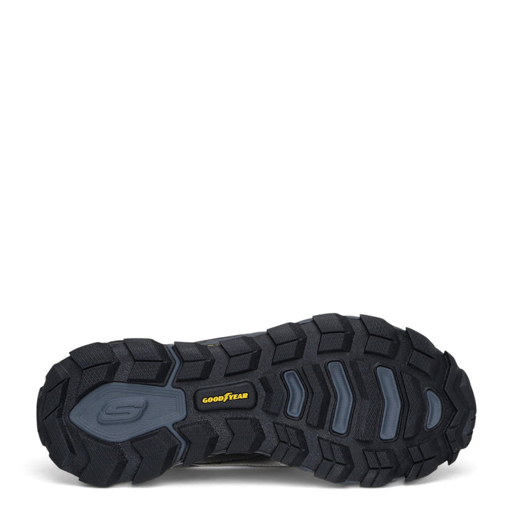 ada-shoes.ro SKECHERS Max Protect Sherwood Ridge black outdoor shoe with rugged Goodyear performance rubber outsole