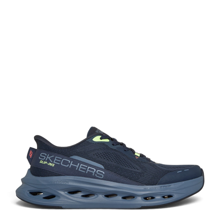ada-shoes.ro Skechers Slip-ins Max Cushioning Glide-Step navy mesh running shoes with thick cushioned sole