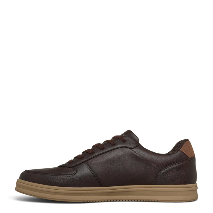ada-shoes.ro Skechers Palmino - Monty waterproof brown leather sneakers with Air-Cooled Memory Foam and lace-up closure
