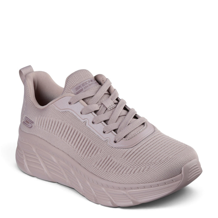 ada-shoes.ro Skechers Bobs B Flex powder pink knit sneakers with memory foam insoles and thick cushioned soles.