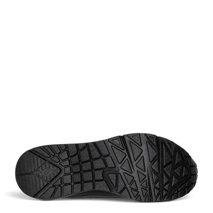 ada-shoes.ro Skechers Uno Golden Air black sneaker outsole with geometric tread pattern for traction