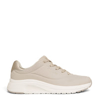 ada-shoes.ro Skechers Uno Lite 2 beige sneakers with perforated details, satin accents, and a cushioned platform sole.