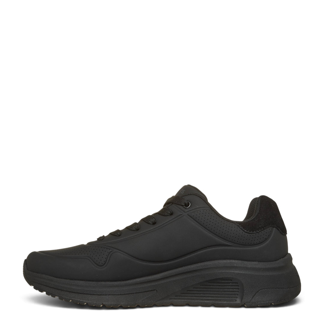 ada-shoes.ro Skechers Uno Lite all-black sneakers with Memory Foam cushioning and perforated details for daily wear