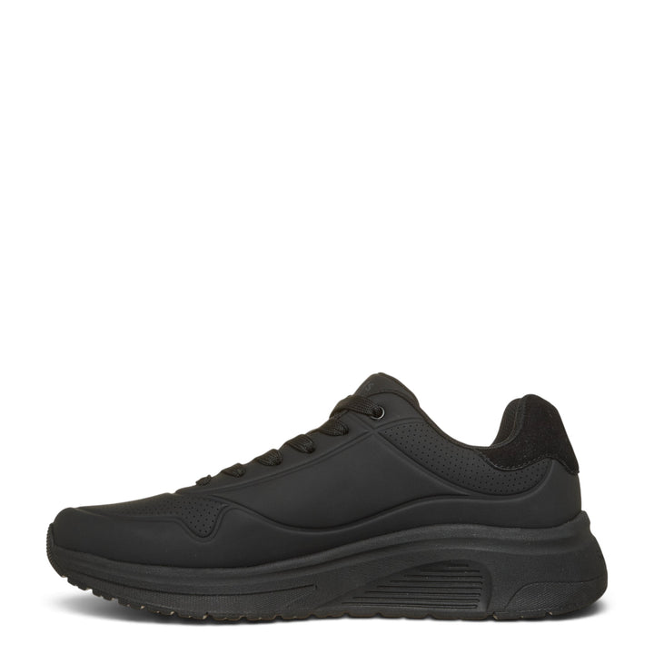 ada-shoes.ro Skechers Uno Lite all-black sneakers with Memory Foam cushioning and perforated details for daily wear
