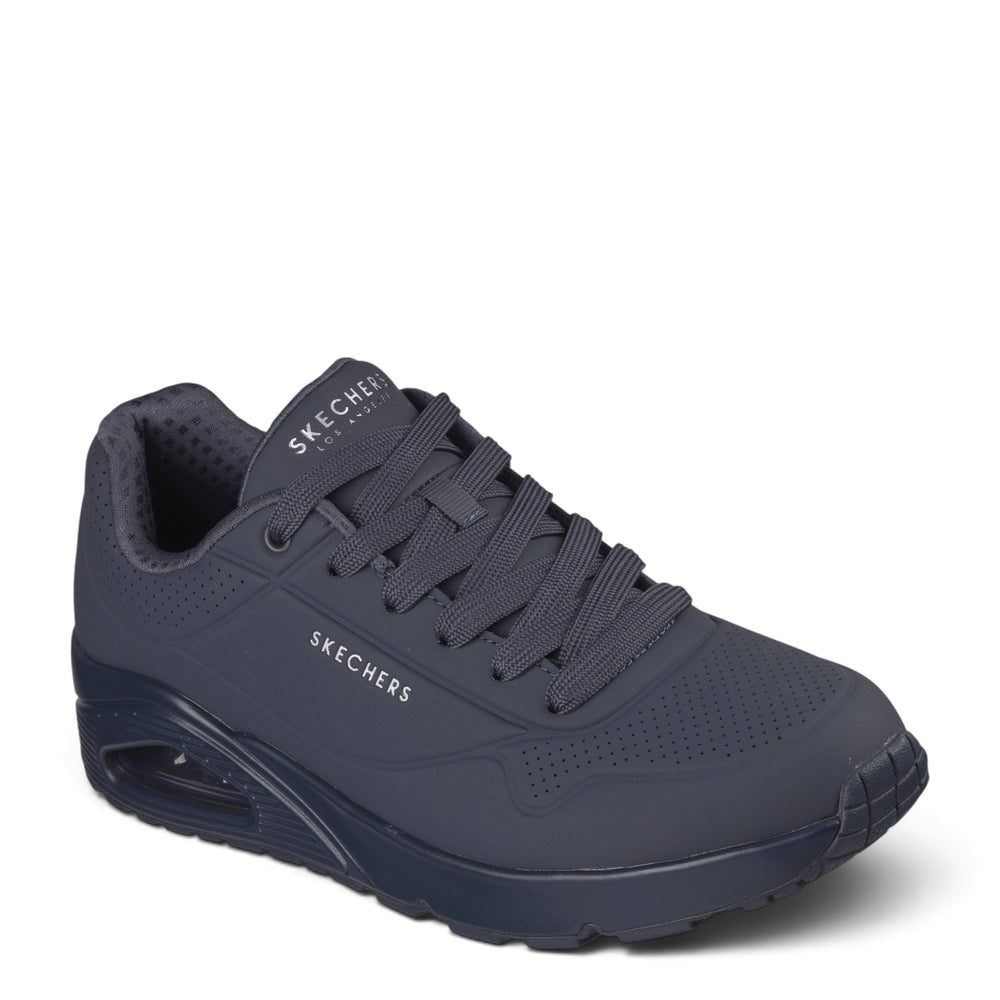ada-shoes.ro SKECHERS Uno-Stand On Air navy blue sneakers with air-cooled memory foam and visible air cushion sole
