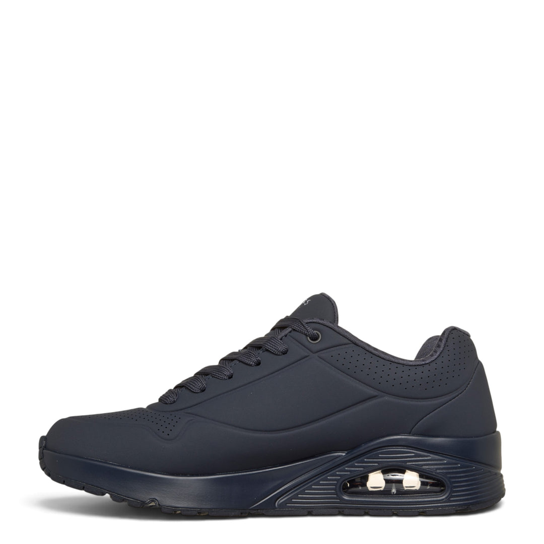 ada-shoes.ro SKECHERS Uno-Stand On Air navy blue sneakers with Air-Cooled Memory Foam and visible air cushion sole
