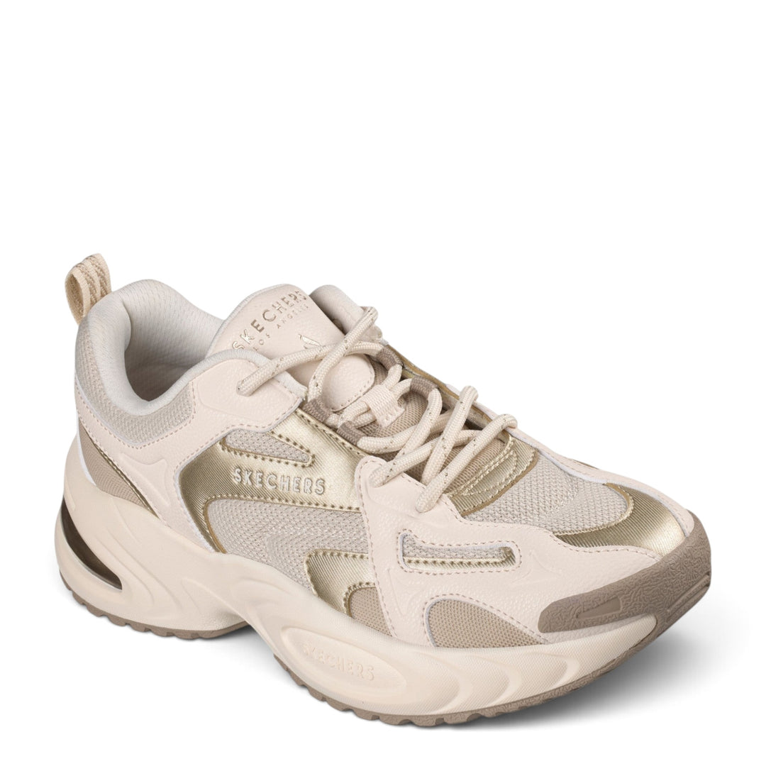 ada-shoes.ro Skechers Uno Ryze sneakers in champagne mesh and duraleather with visible air cushioning sole