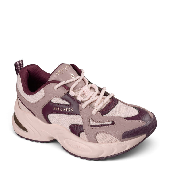 ada-shoes.ro Skechers Uno Ryze sneakers in dusty pink and burgundy with mesh panels and cushioned air-sole