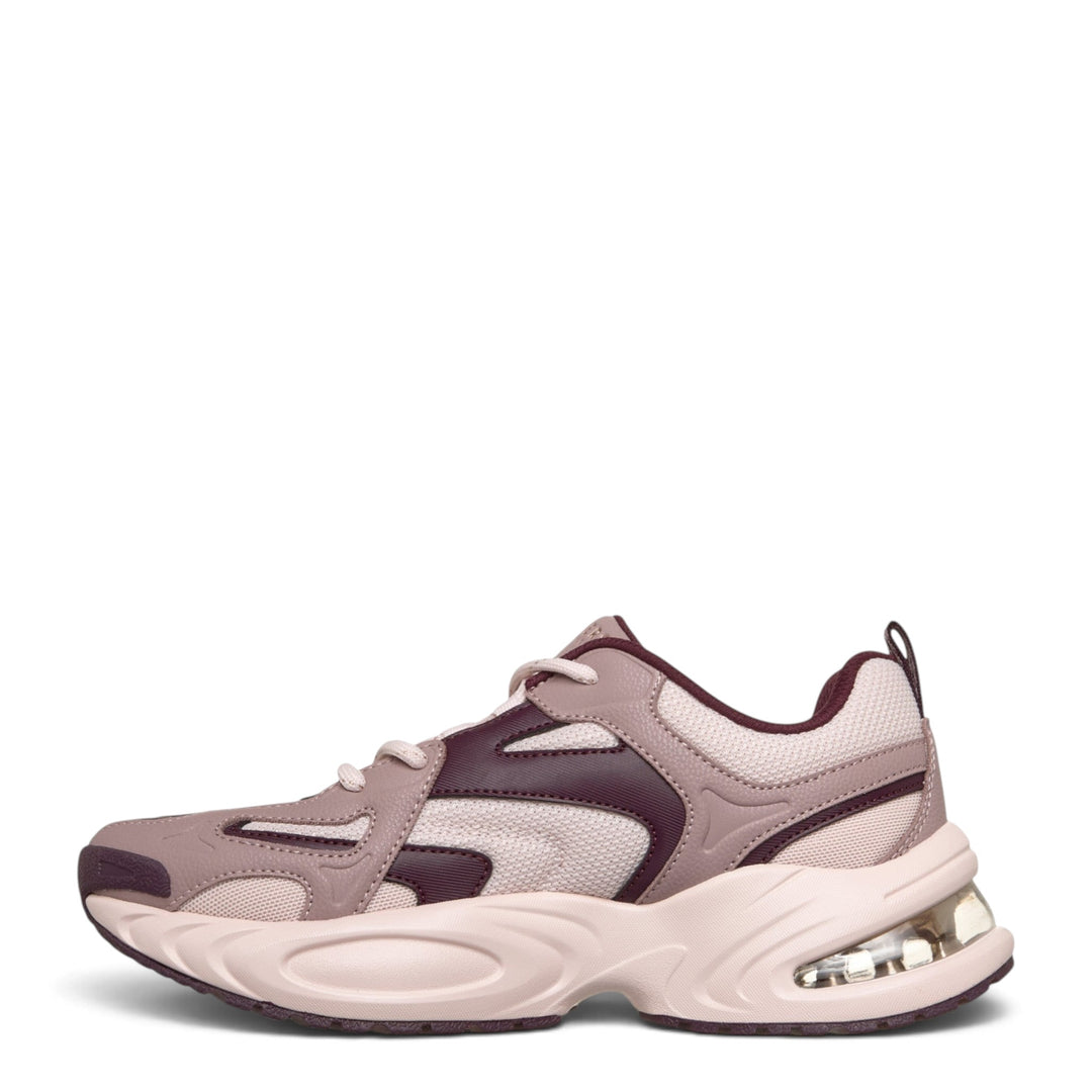 ada-shoes.ro Skechers Uno Ryze sneakers in powder pink and burgundy with air-cushioned sole and mesh details