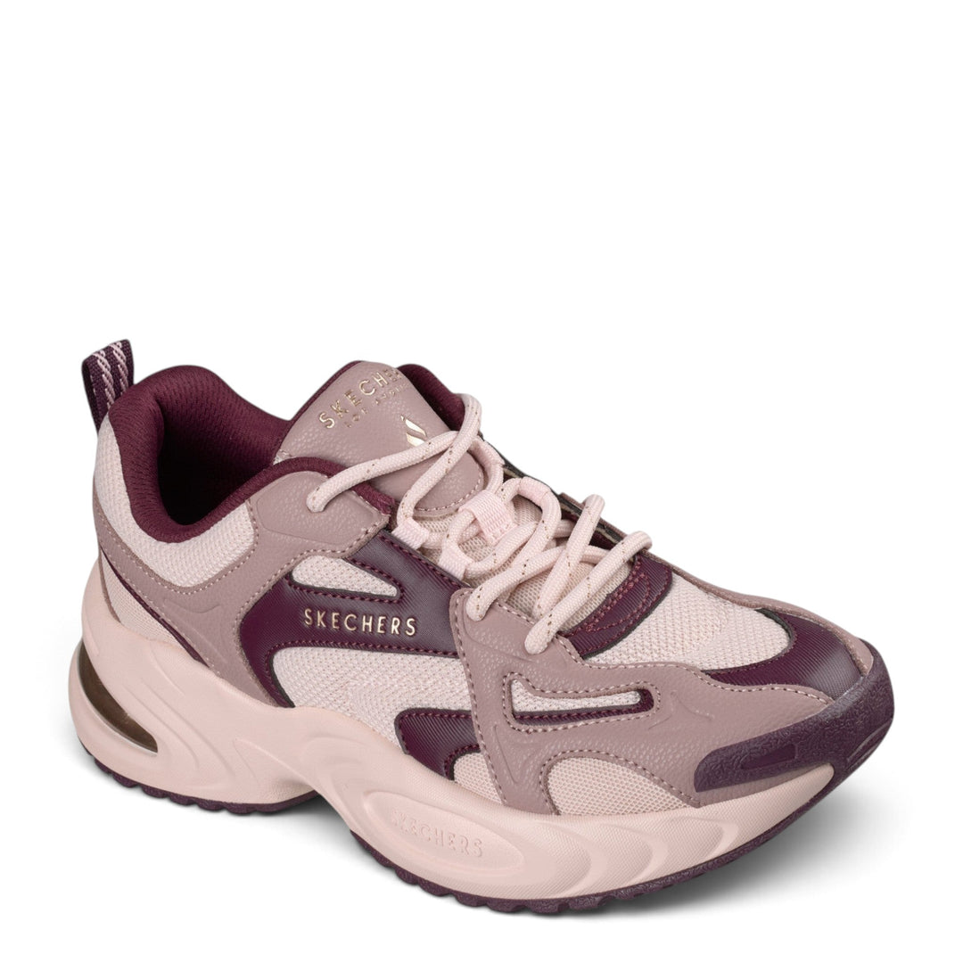 ada-shoes.ro Skechers Uno Ryze sneakers in dusty pink and burgundy with mesh panels and cushioned air-sole