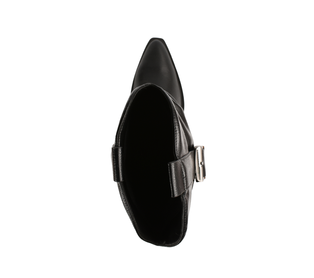 Cizme elegante, dama, EPICA, XS70001 negru, piele naturala, toc
