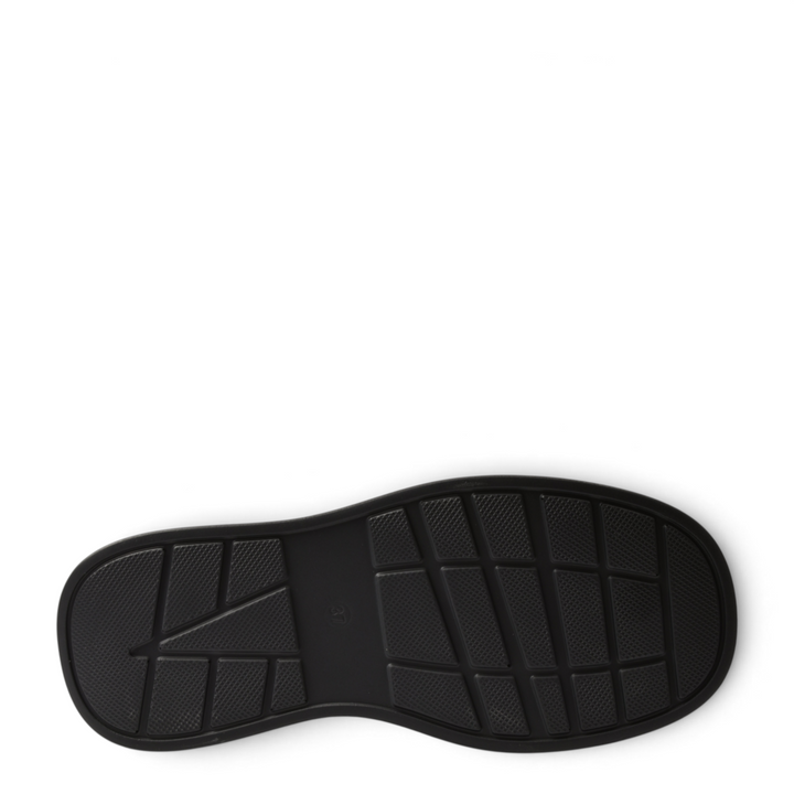 ada-shoes.ro Anna Viotti black platform boot sole with a textured, slip-resistant tread pattern for stability.