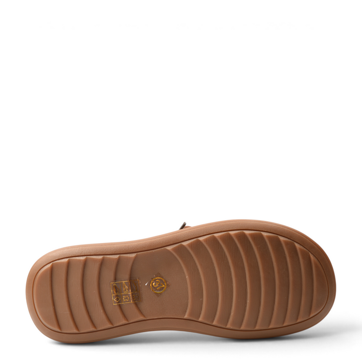ada-shoes.ro brown flexible rubber sole of Feeling 6307-5-M moccasin boots