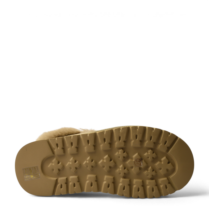 ada-shoes.ro beige suede boot sole with thick platform tread for traction and comfort
