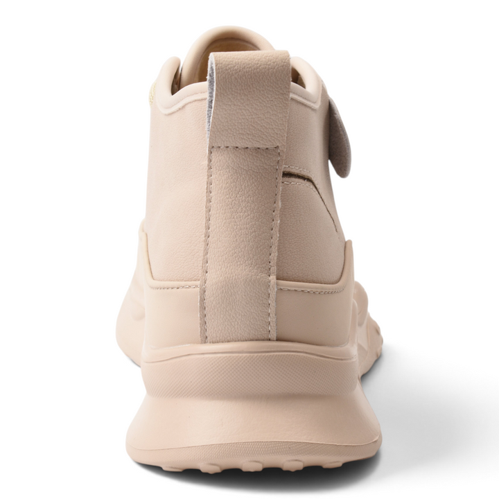 ada-shoes.ro Ghete 70197-2-C beige leather ankle boots with a thick platform sole, rear view