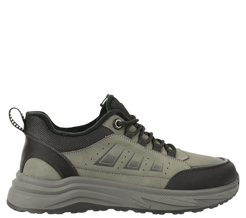 Ghete sport, barbati, GALLOP, E90002, gri, piele naturala