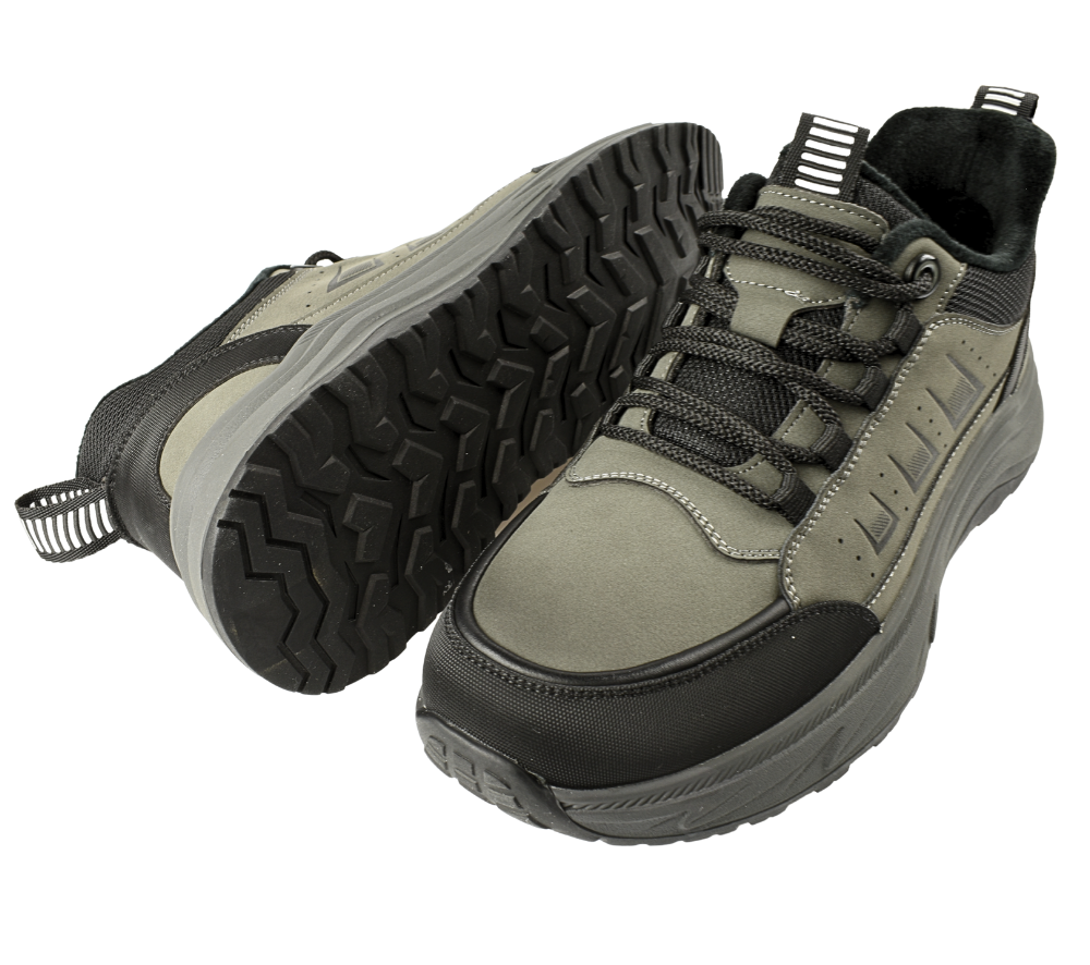 Ghete sport, barbati, GALLOP, E90002, gri, piele naturala