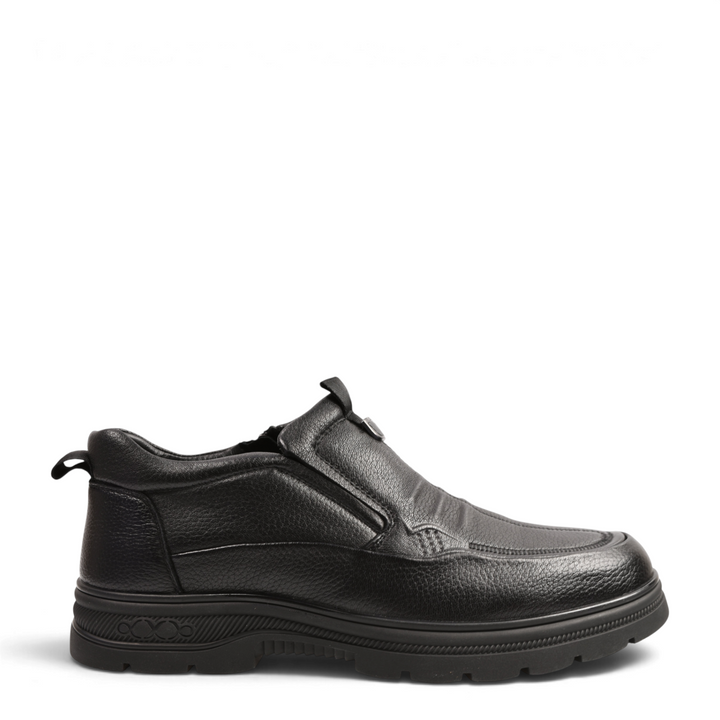 ada-shoes.ro Otter D6102-N black textured leather men&