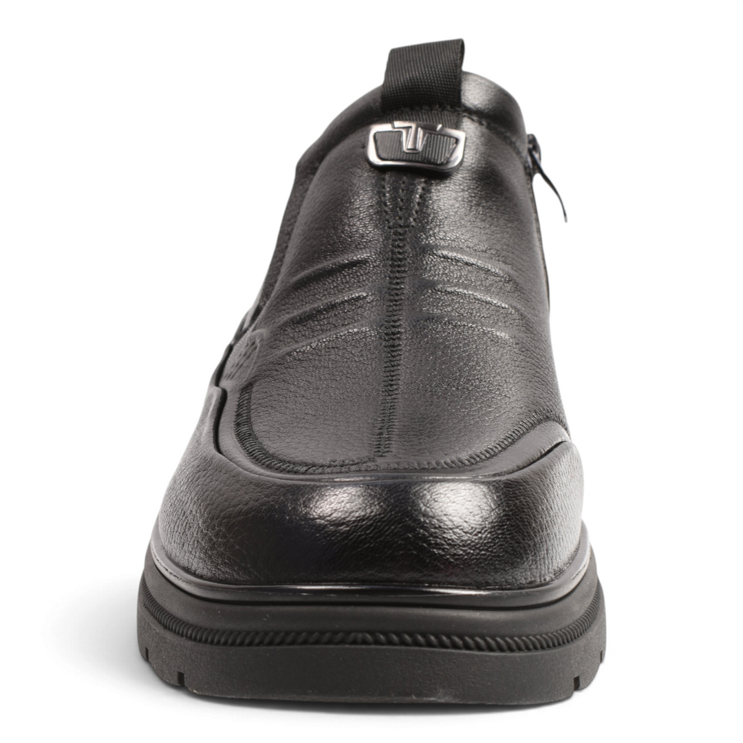 ada-shoes.ro Otter D6102-N black textured leather men&