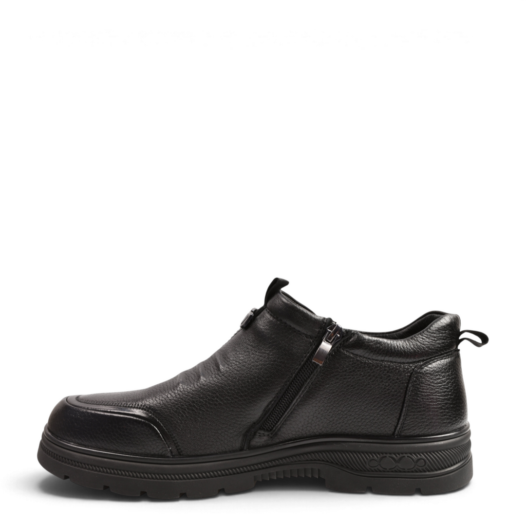 ada-shoes.ro Otter D6102-N black textured leather men&