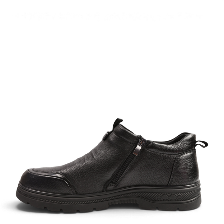 ada-shoes.ro Otter D6102-N black textured leather men&