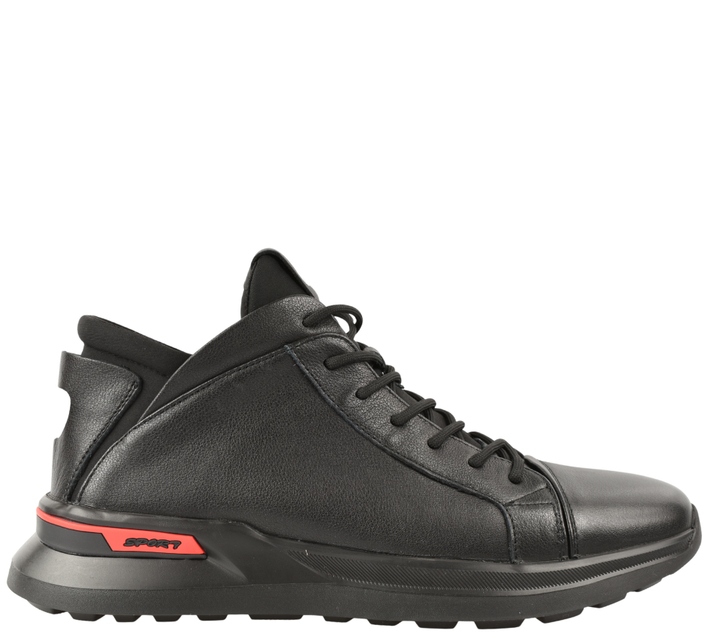 Ghete sport, barbati, OTTER, V230002 negru, piele naturala