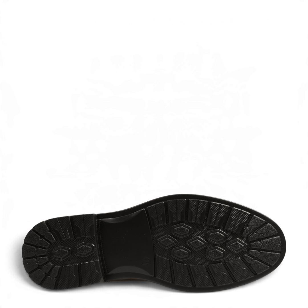 Black anti-slip rubber sole of Goretti men&