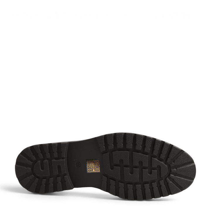 ada-shoes.ro Otter black leather boot sole with a durable, non-slip tread pattern for superior grip.
