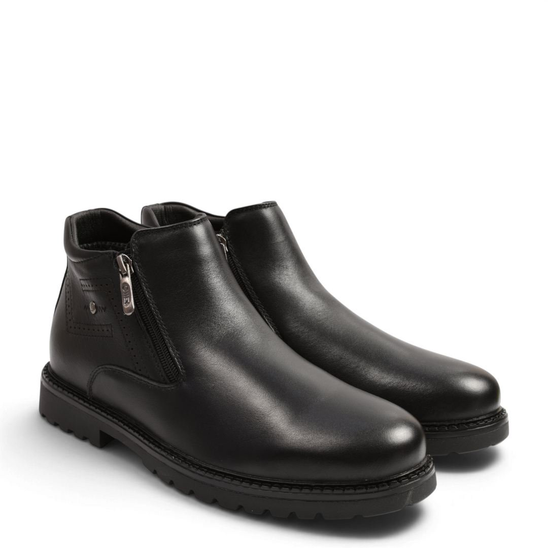 ada-shoes.ro Otter black leather men&