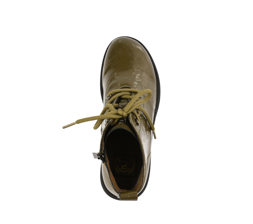 Ghete casual, dama, FORMAZIONE, 2156-3 verde, piele naturala