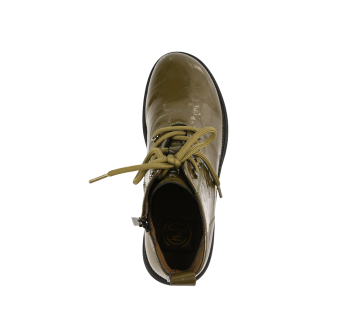 Ghete casual, dama, FORMAZIONE, 2156-3 verde, piele naturala