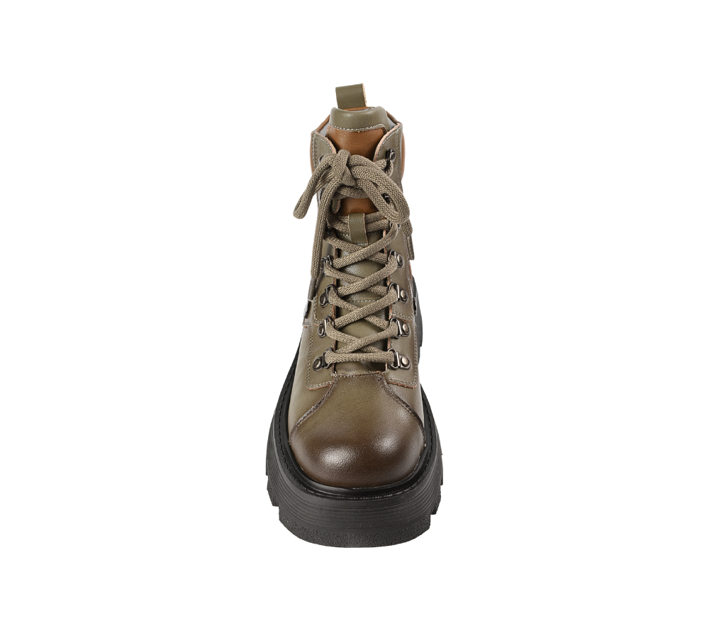 Bocanci casual, dama, FORMAZIONE, 622994 gri, piele naturala