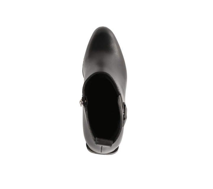 Ghete elegante, dama, EPICA, JY70027 negru, piele naturala, cu toc