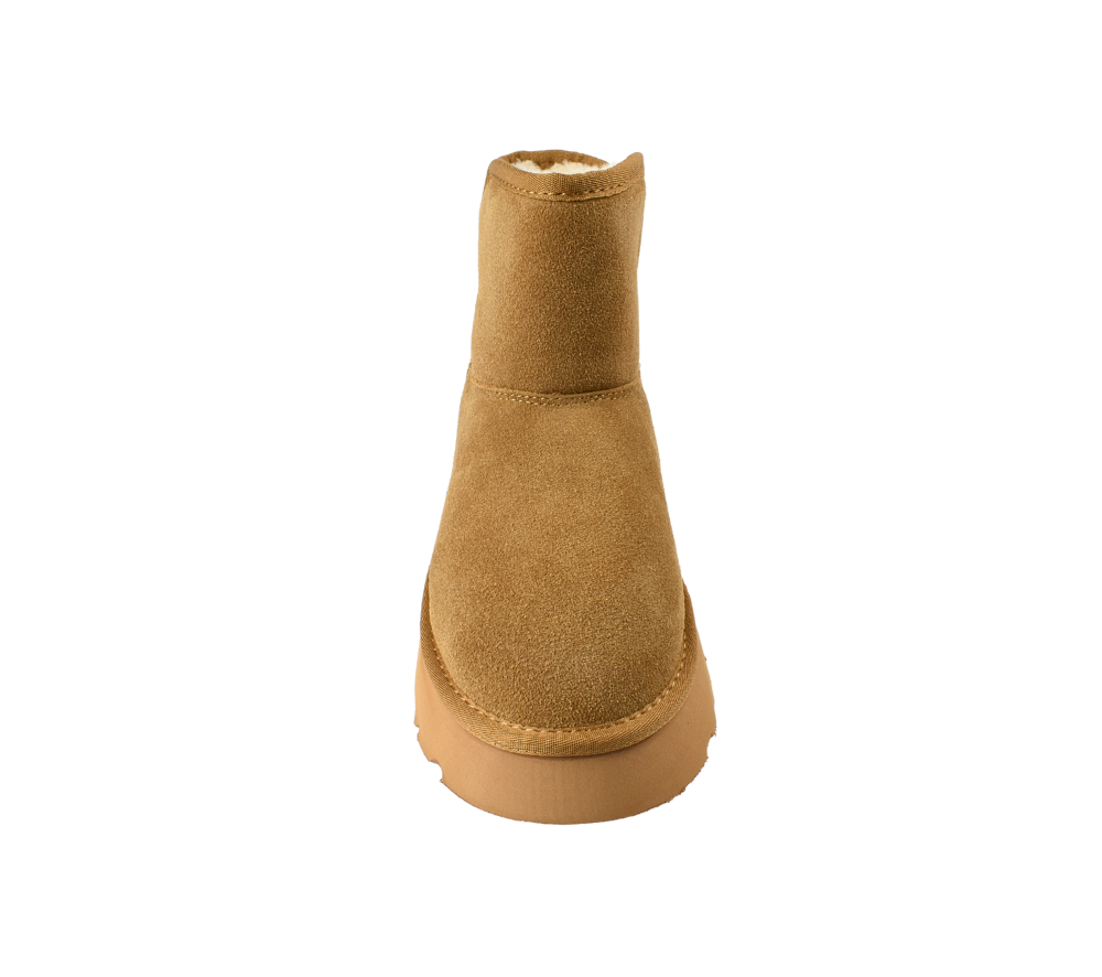 Ghete sport, dama, ANNA VIOTTI, D114-KH4B08, camel, piele intoarsa