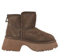 Ghete sport, dama, ANNA VIOTTI, D114-KHB08, maro, piele intoarsa