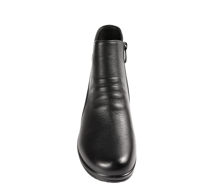 Ghete casual, dama, FORMAZIONE, 6577-128 negru, piele naturala