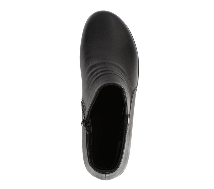 Ghete casual, dama, FORMAZIONE, 6577-128 negru, piele naturala
