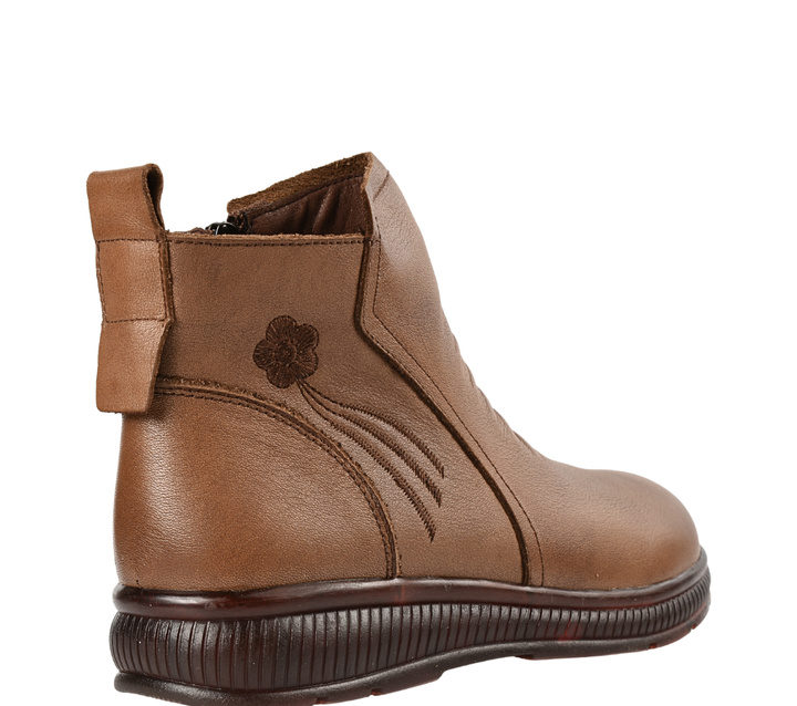 Ghete casual, dama, FORMAZIONE, 8059 maro, piele naturala