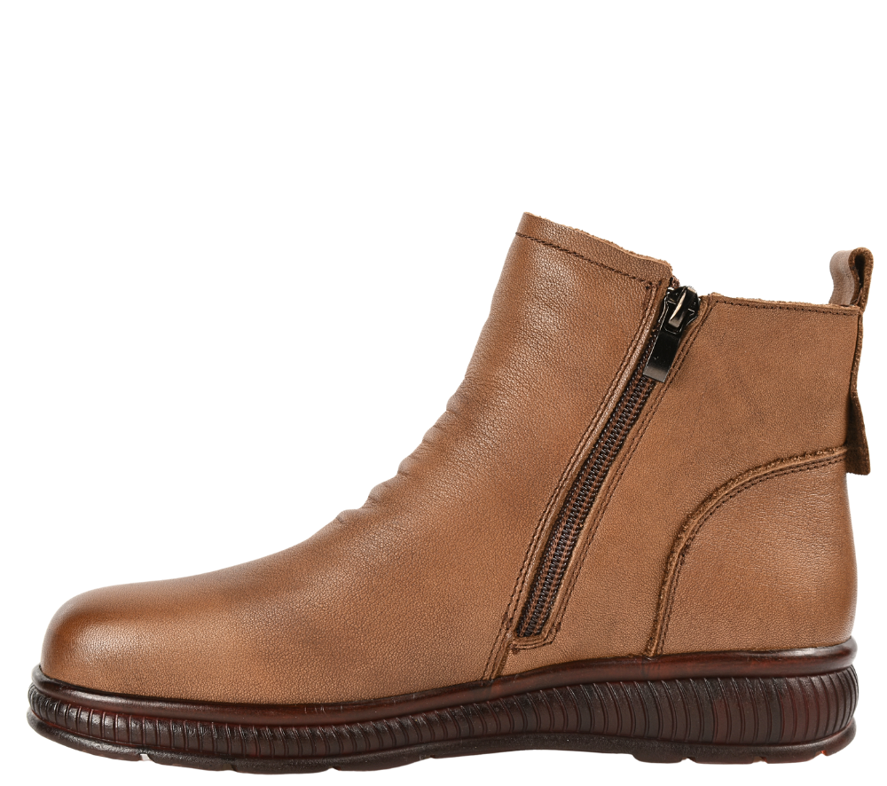 Ghete casual, dama, FORMAZIONE, 8059 maro, piele naturala