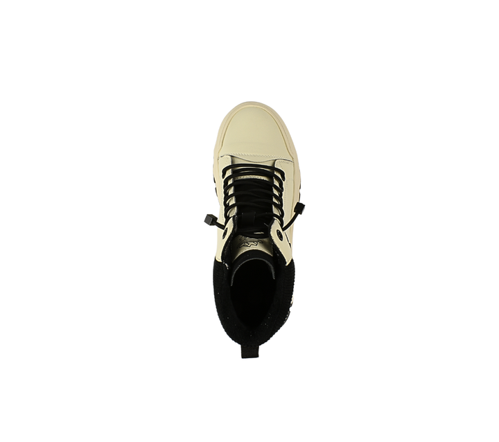 Ghete sport, dama, PASS COLLECTION, XA70001B crem, piele naturala