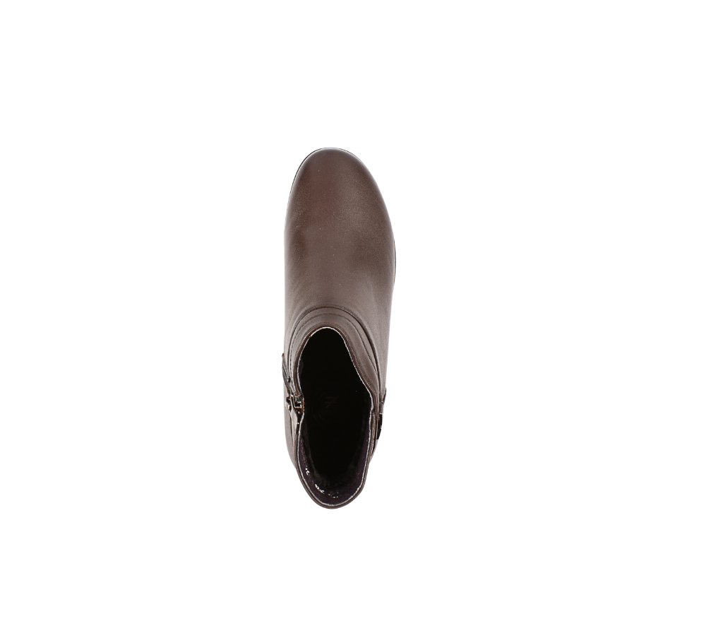Ghete casual, dama, FORMAZIONE, 3628 maro, piele naturala, cu platforma