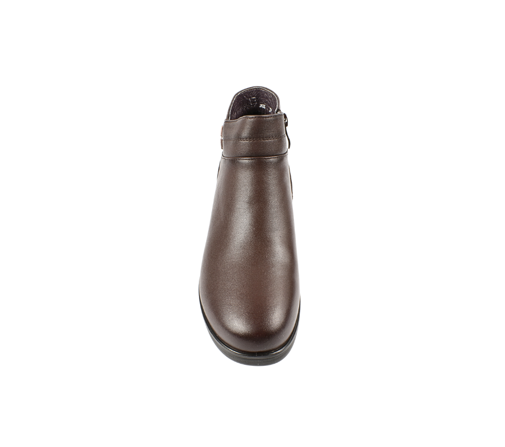 Ghete casual, dama, FORMAZIONE, 3628 maro, piele naturala, cu platforma