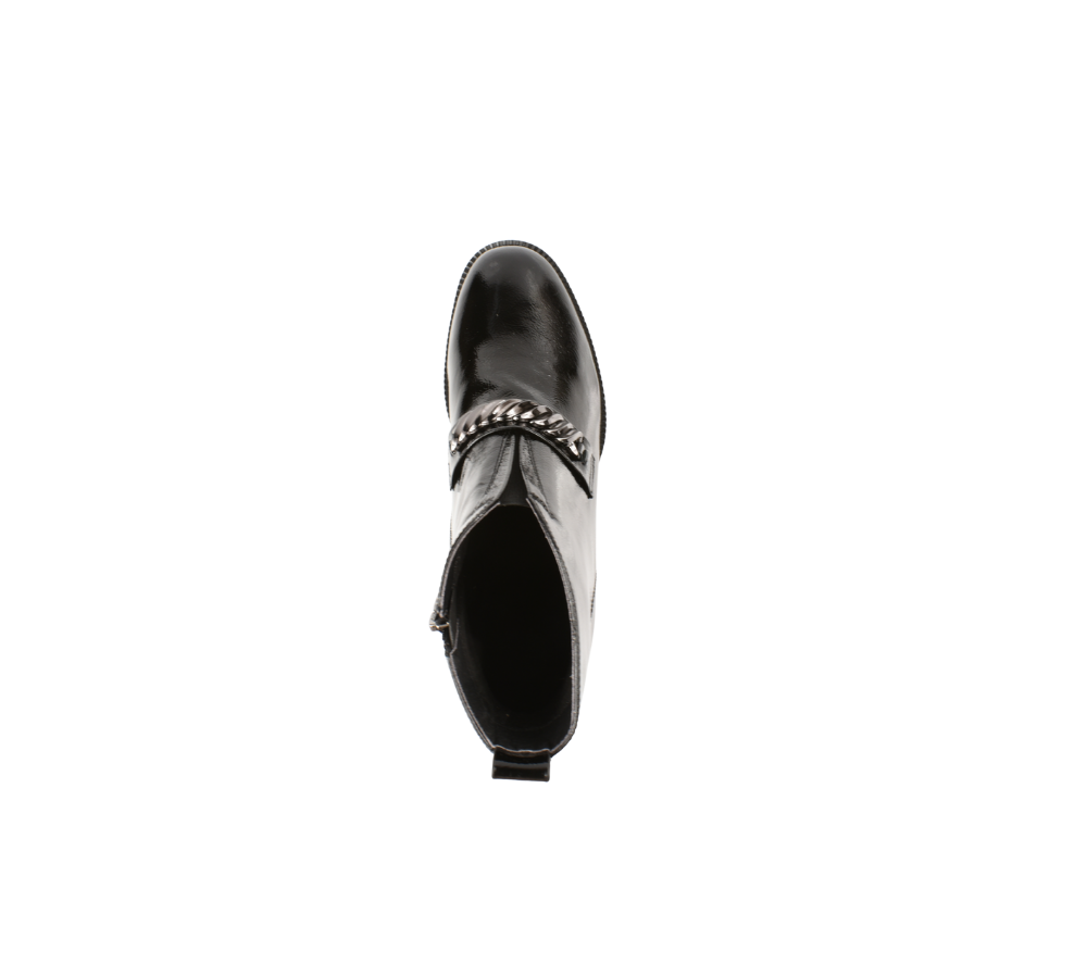 Ghete elegante, dama, EPICA, 21B224-B560 negru, piele lacuita, cu toc