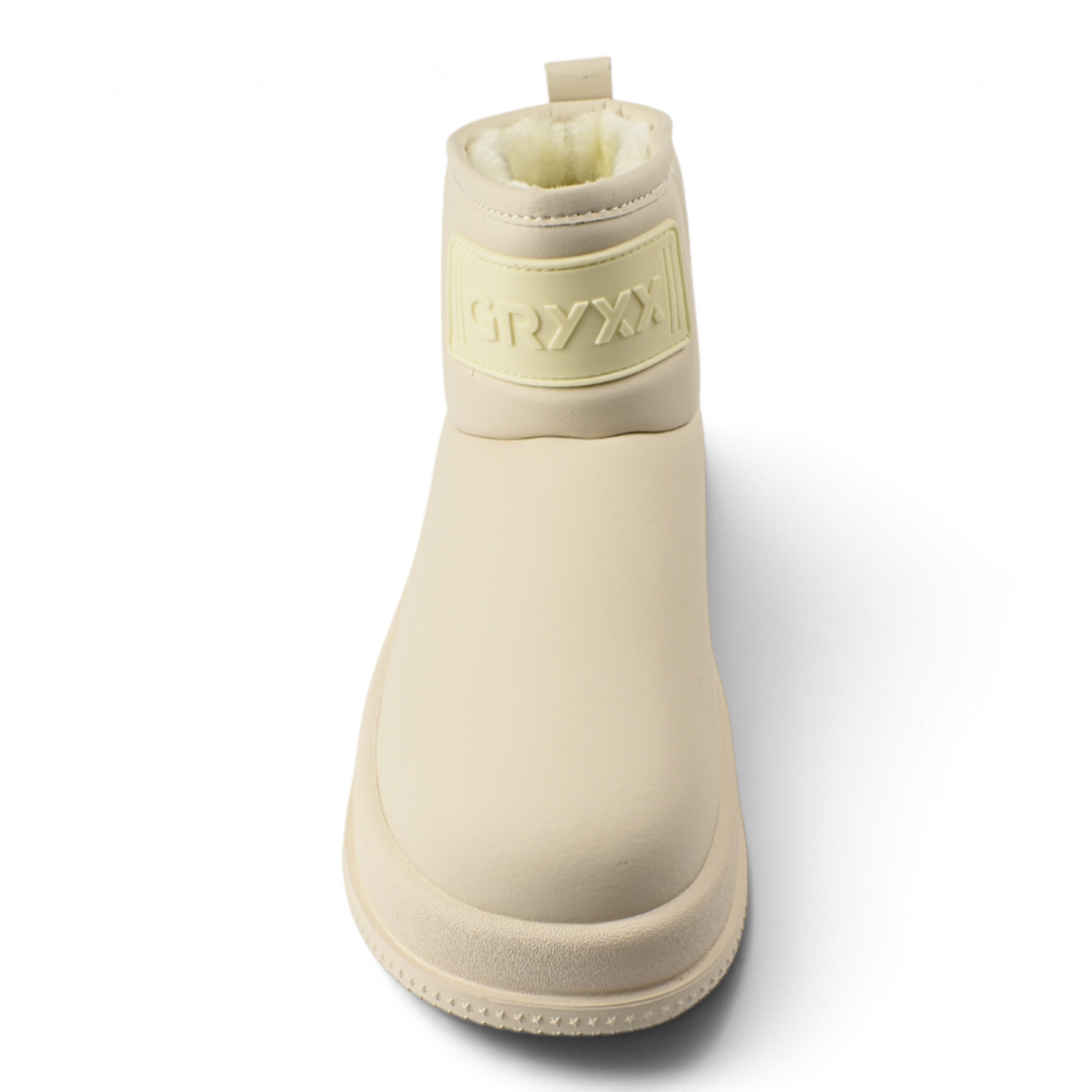 ada-shoes.ro Gryxx ivory puffer-style winter boots with a thick platform sole and warm textile lining