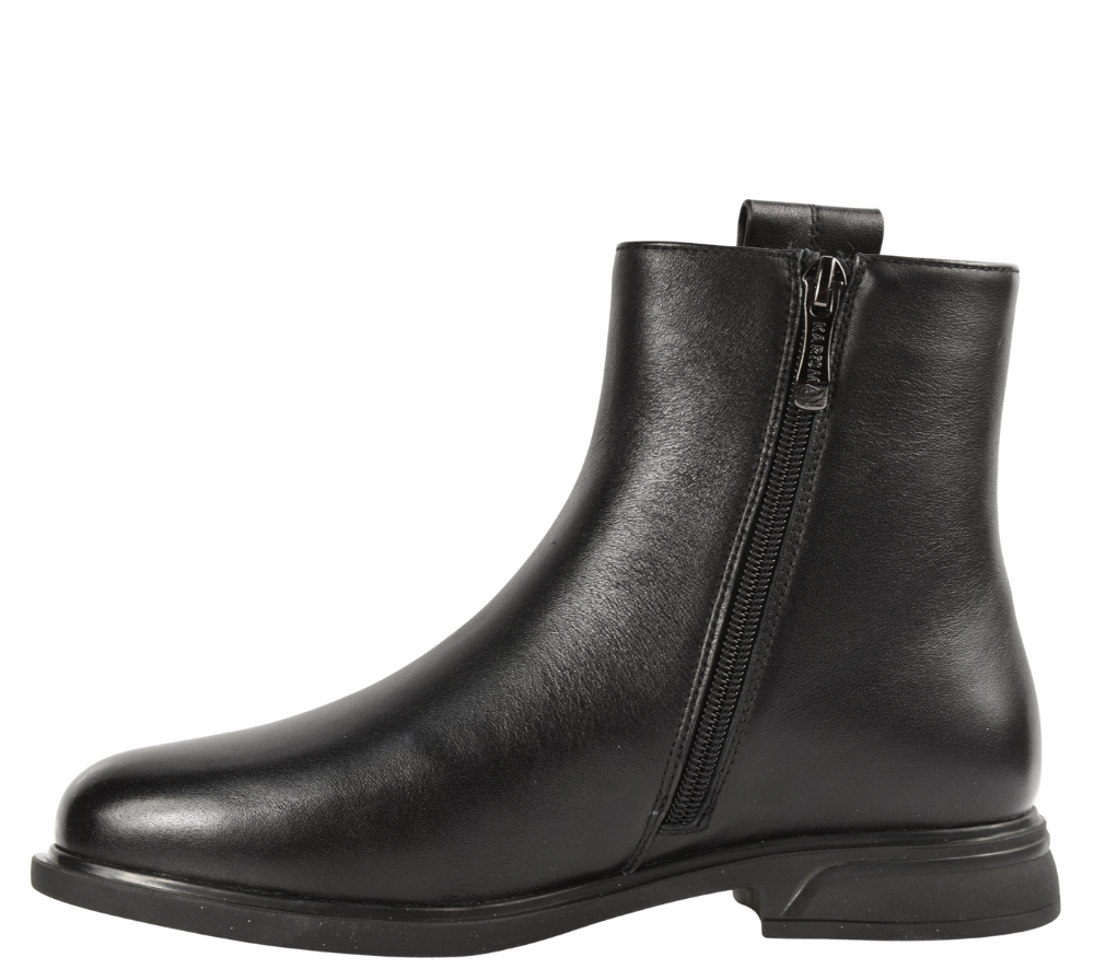 Ghete casual, dama, KARISMA, DL70014A negru, piele naturala