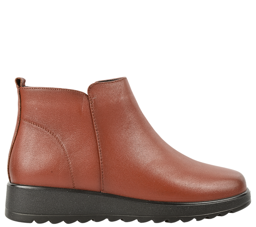 Ghete casual, dama, FORMAZIONE 3738, maro, piele naturala