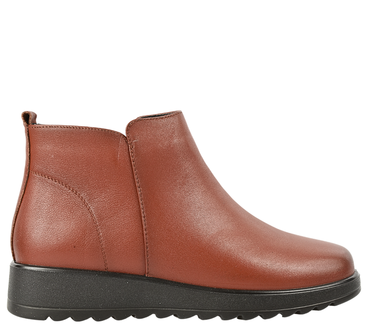Ghete casual, dama, FORMAZIONE 3738, maro, piele naturala