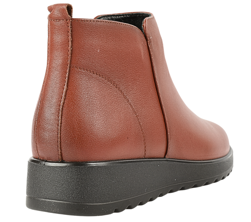 Ghete casual, dama, FORMAZIONE 3738, maro, piele naturala