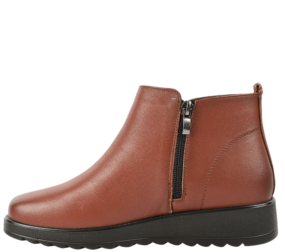 Ghete casual, dama, FORMAZIONE 3738, maro, piele naturala
