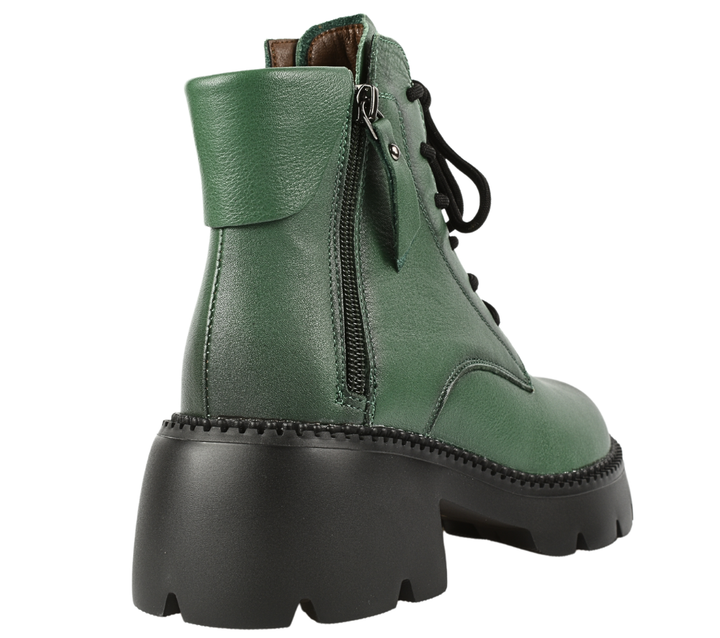 Ghete casual, dama, FORMAZIONE 8099-2, verde, piele naturala